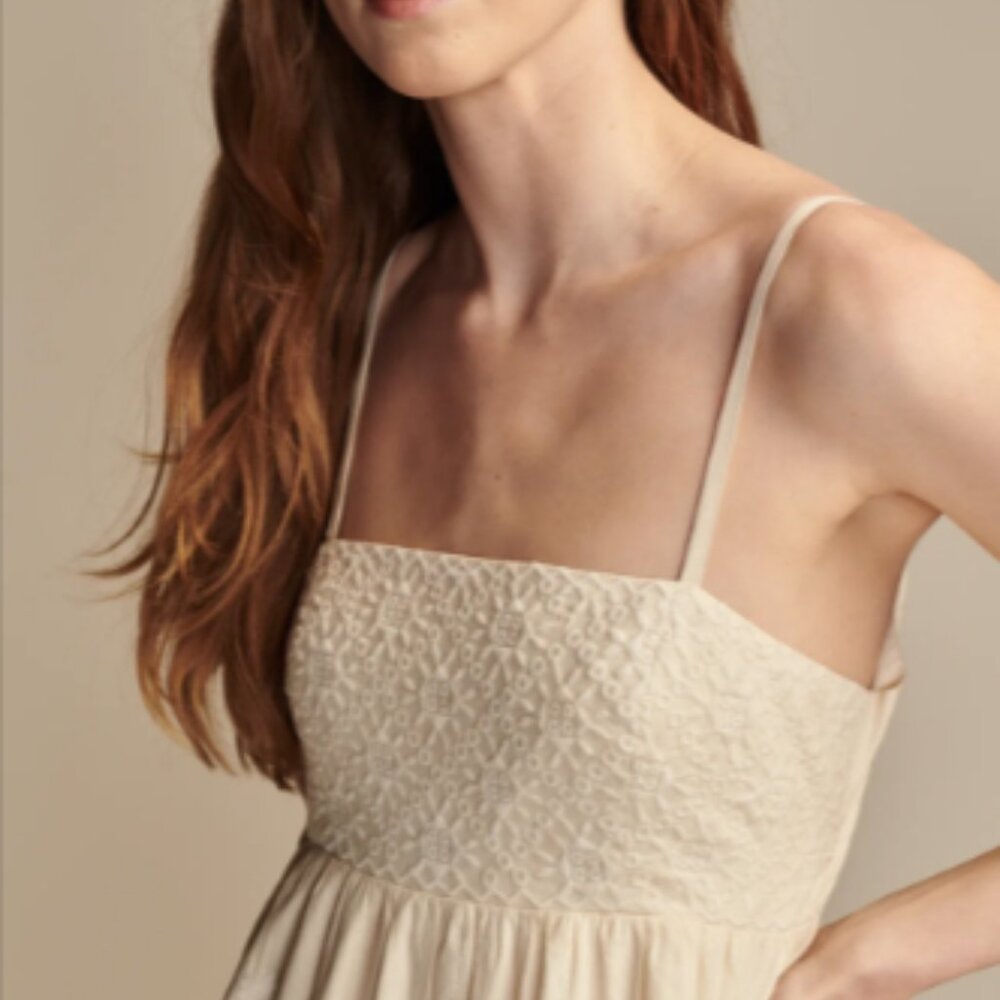 Embroidered Midi Dress Lucky Brand
